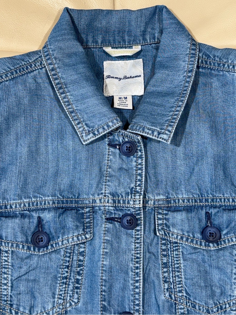 Tommy Bahama Chambray O’Lei Shirt Jacket - Picture 7 of 16